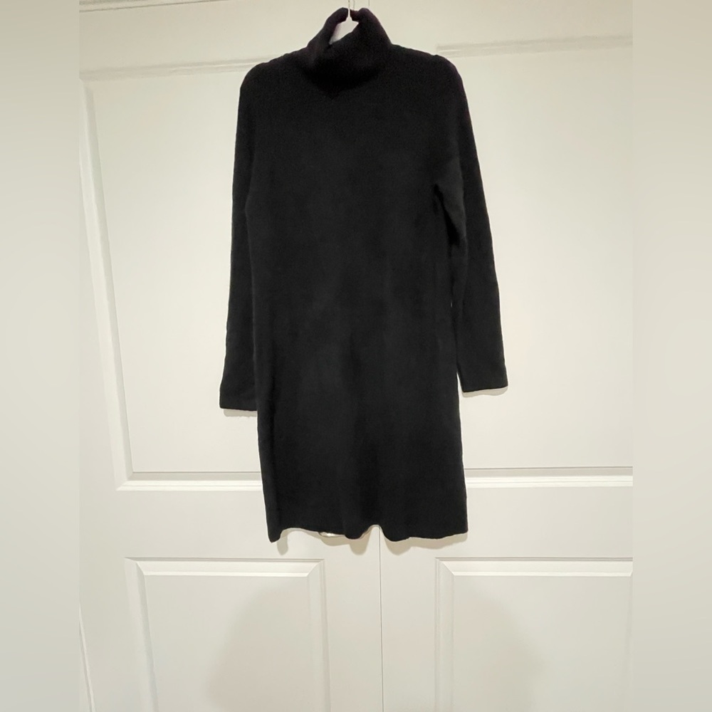 J. Crew Black Soft Turtleneck Sweater Dress